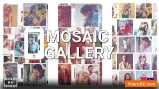 Mosaic Photo Gallery Vertical | After Effects | Project File