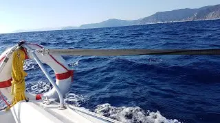 Sailing in Liguria with my Etap 22i between Italy and Corsica