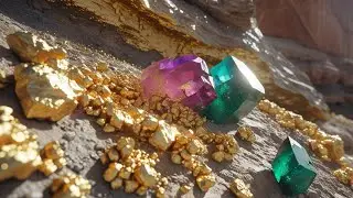 INSANE Gold & Gem Discovery in the Desert &ndash; Raw Nuggets & Crystals