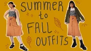 🍂 Styling Summer Clothes for Fall 🍂Thrifted Fall Outfits