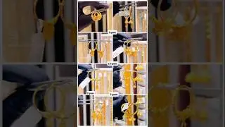 Latest gold hoop earrings collection 2025 with weight and price//gold earrings designs// #earrings.