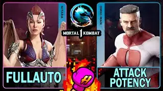 MK1 Fullauto (NITARA) VS Attack Potency (OMNI-MAN)🥊Mortal Kombat 1🥊4K 60ᶠᵖˢ