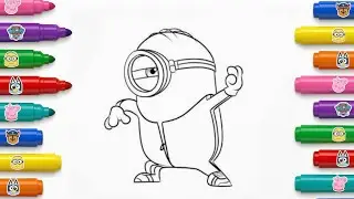 Minions drawing for kids | cartoon art 🍌