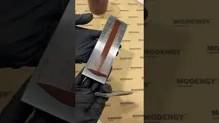 Лаборатория &laquo;Моденжи&raquo;. Проверка степени перетира антифрикционных твердосмазочных материалов #shorts