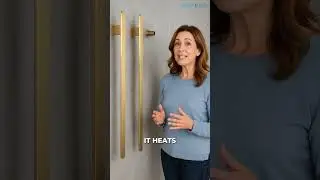 Brushed Gold Electric Towel Rail &ndash; Luxury Meets Technology!