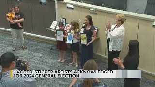 Albuquerque students design 'I Voted' stickers