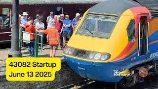 43082 startup during SEERS visit to the Colne Valley Railway, June 13 2025