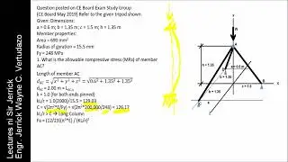 STEEL DESIGN - CE BOARD MAY 2019 (TRIPOD, COMPRESSION MEMBERS)