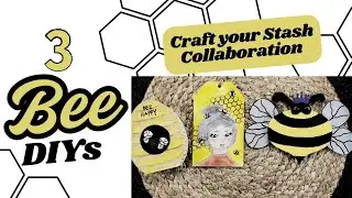 BEE Diy Crafts- Home Decor *must see* / Craft Your Stash Collab / Honey Bee / Queen Bee / Bee hive