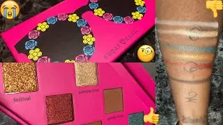 Tarte &lsquo;Sugar Rush - 'Keep Calm, Sunnies On&rsquo; Eyeshadow Palette  - LIVE SWATCHES | WOC