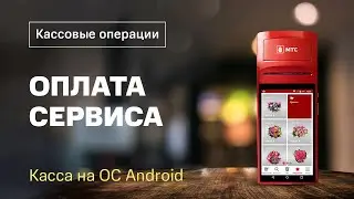 Кассовые операции: Оплата сервиса (касса на OC Android)