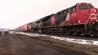 CN #B730 Montmagny Mile 78.10: CN 3108 Leading