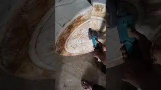 cutting of damaged tank using battery grinder#cordless #grinder #satisfying #tank #recycle #viral