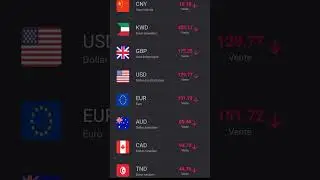 Taux de change officiel des devises 14/07/25 #alg&eacute;rie #الجزائر #dollar #euro #dinar #square #change