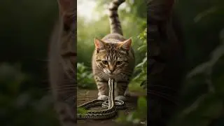 Cat and Snake🐈😺🐍🐍!#shorts #cartoon #viralshorts #viral #cat #snake #friends #story
