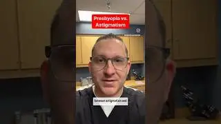 Presbyopia vs. Astigmatism! #healthtips  #health #glasses #contactlens #presbyopia #astigmatism