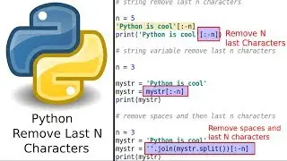 Python String Remove Last n Characters
