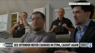 Sex offender never charged in sting, caught again