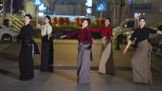 beautiful Tibetan sisters, Tibetan dance 