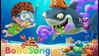 Ocean Song 🌊 | Keep the ocean clean 🐠 | Funny Bobo Edutainment Rhymes & Kids Songs ❤️