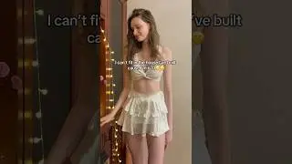 Giant girl in tiny house😛#fyp #shorts #trending #tall #giant #girl #skirt #model #legs #cute #diy