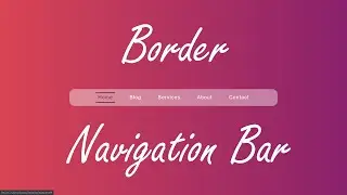 Border Navigation Bar   How to create bordered navigation bar using HTML and CSS || WEB CODIAN