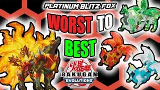 RANKING EACH PLATINUM BLITZ FOX FROM WORST TO BEST - Bakugan Evolutions Top 5 List