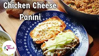 Chicken panini | Cheese panini | Grilled panini | Chicken Cheese Sandwich | Halogen Oven Recipe