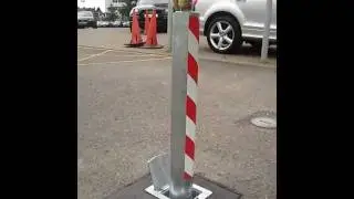Using a removable / lift out bollard with an integral lock by Security Bollards Direct.