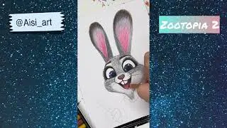 Drawing Judy Hopps from&rdquo;Zootopia2&rdquo;with colored pencils #judyhopps #zootopia2 #coloredpencils