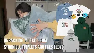 unpacking merch from sturniolo triplets and fresh love ⋆ ˚｡⋆୨୧˚ ST6