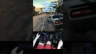 Almost hit the car with the Dodge Challenger SRT in NFS Heat -Logitech g29 | Steering Wheel Gameplay