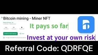 Bitcoin mining- NFT miner (Honest quick review with tips and referral code)