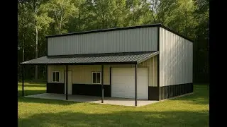 Discover Your Dream Home: 40x50 Single-Slope Barndominium [with Garage]