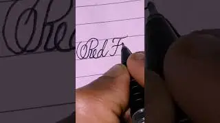 'Red Fort' In Cursive Handwriting
