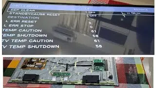 Reset Clear Memori Eeprom SHARP LED TV  aquos 4T-C60CH1X after replaced LEDs Backlight