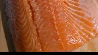 Easy way to remove skin from salmon 🐟