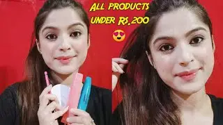 EASY & AFFORDABLE TEENAGE MAKEUP LOOK USING 5 PRODUCTS UNDER Rs. 200🤩