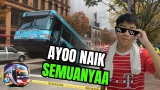 Aku cuba main game bus simulator Indonesia 