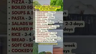👆 How Long Leftovers Last in Fridge (Food Safety After 50)! #FitFixen #Shorts