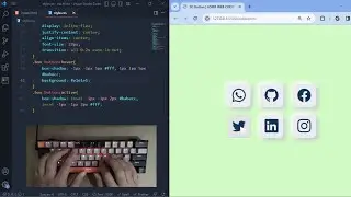 ASMR Programming - 3D Button for social media in HTML and CSS
