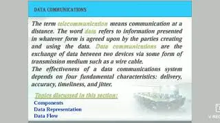 Introduction of Data Communications and Networking
