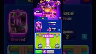 new evo furnace! 😱 #clashroyale #gaming #clash