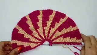 गोल आकार का leaf shape कलियों का पायदान बनाएं। Doormat। Paidaan banane ka tarika #craft_with_rinku