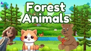 Forest Animals for Kids Learning English🐇⎜ Learn with Mango the Cat