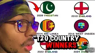 AMERICAN Reacts to Every T20 Cricket World Cup Winner Explained 😳🔥 I Understand the HYPE in CRICKET