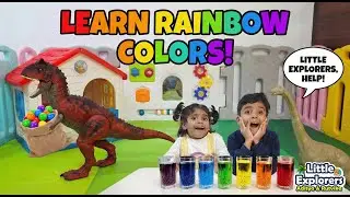 Learn Colors | Best Video for Toddlers & Preschoolers | 🌈 Fun Magic Color Mixing for Kids with Dino