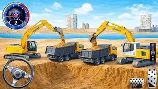 Real City Construction Simulator 3D - City Road Builder Excavator Trucks - Android Gameplay / part 1