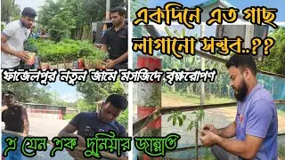 মসজিদে বৃক্ষরোপণ। ফুলে ফুলে সাজানো মসজিদ || vairal mosque Jhenaidah shailkupa || mosque || Flower