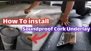 Как сделать звукоизоляцию подложки с помощью резиновой подложки Regupol Cork _ укладка винилового...